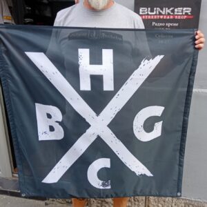Zastava HCBG Hardcore Belgrade - crna