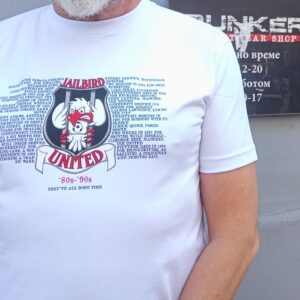 Majica Jail Bird United F.C. bela