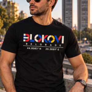 Majica Blokovi natpis kolor