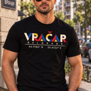 Majica Vračar natpis kolor